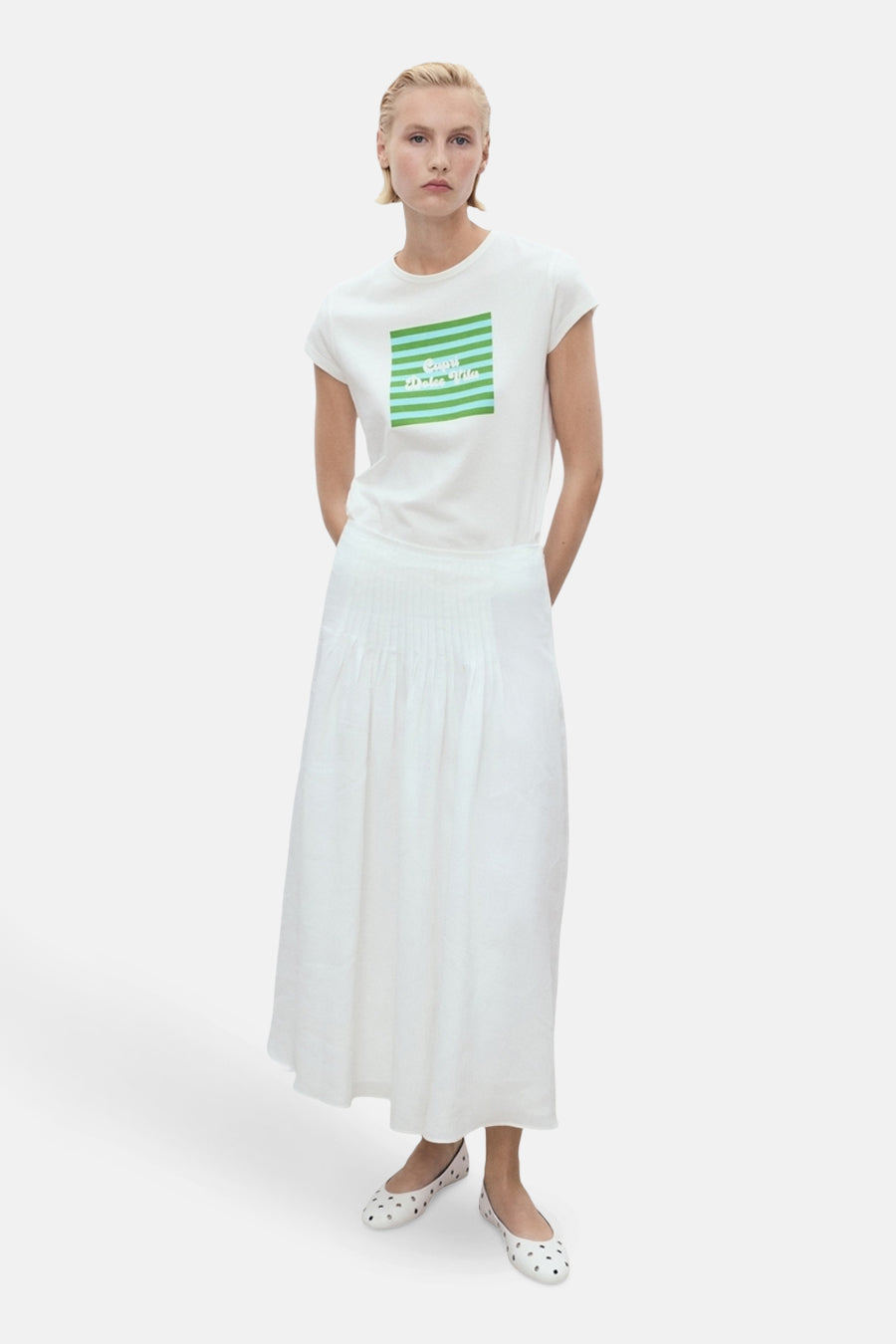 T-shirt met korte mouwen - Wit - MANGO