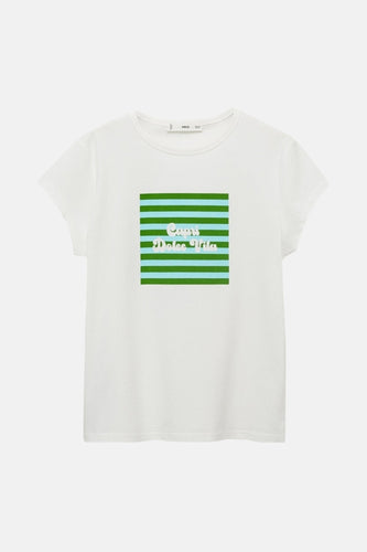 T-shirt met korte mouwen - Wit - MANGO