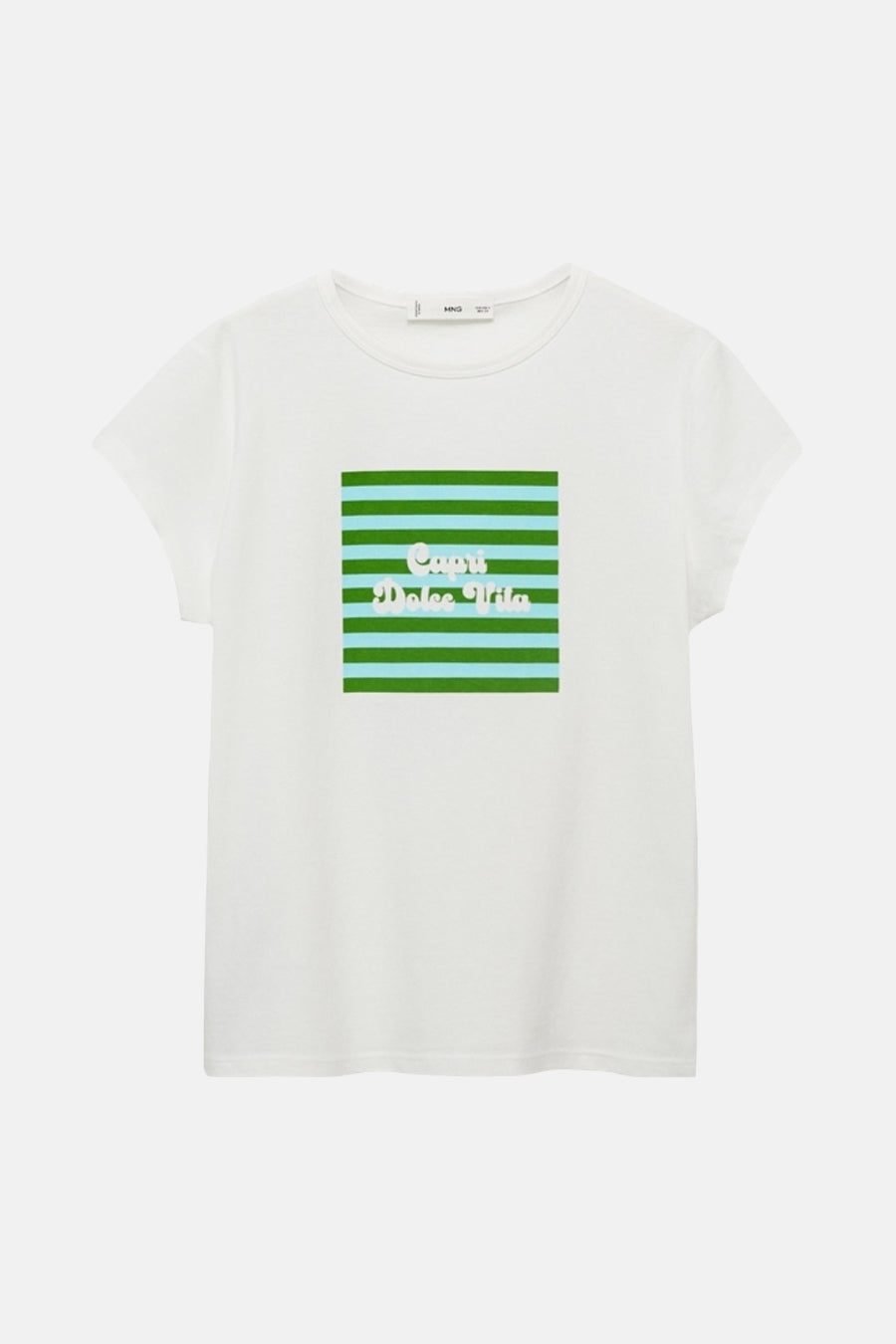 T-shirt met korte mouwen - Wit - MANGO