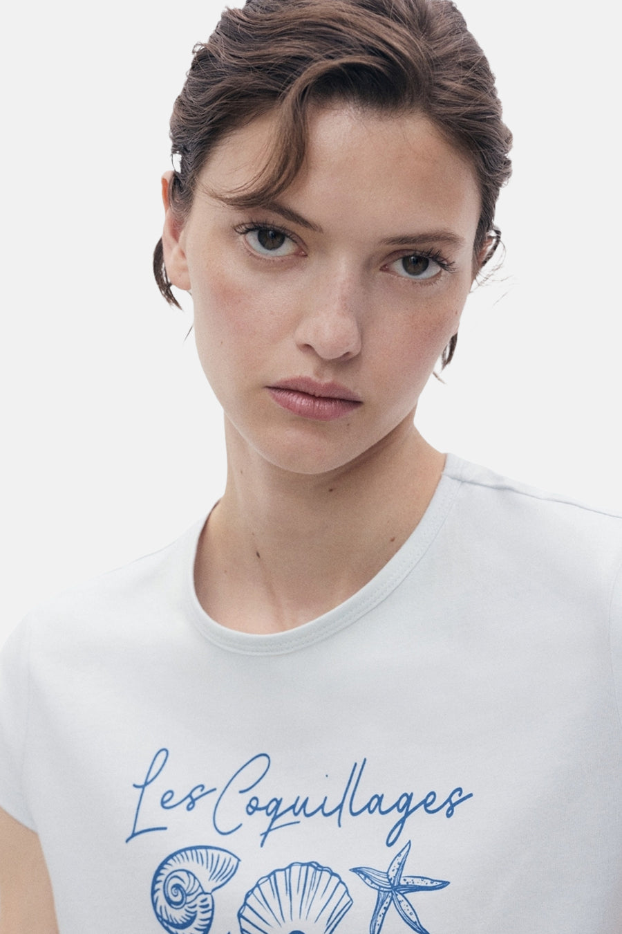 T-shirt à manches courtes - Bleu - MANGO