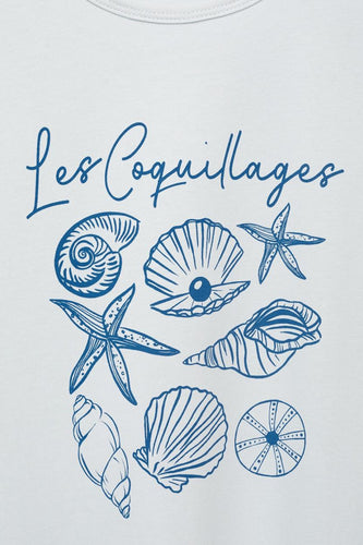 T-shirt à manches courtes - Bleu - MANGO