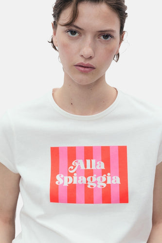 T-shirt à manches courtes - Blanc - MANGO