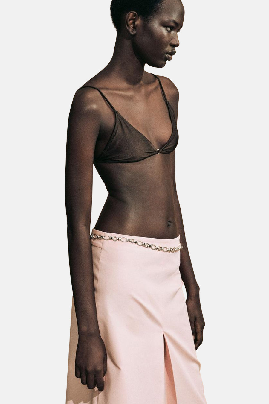 Jupe 3/4 rose - MANGO