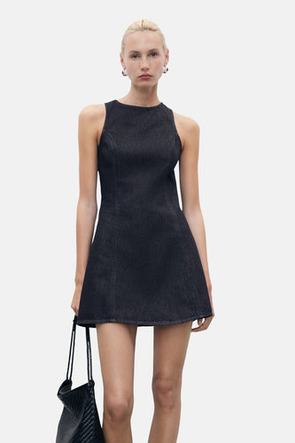 Robe - Dark blue denim - MANGO