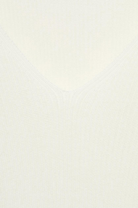 Pull à col rond - blanc