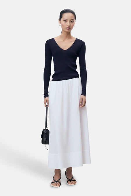 Pull met ronde hals - blauw