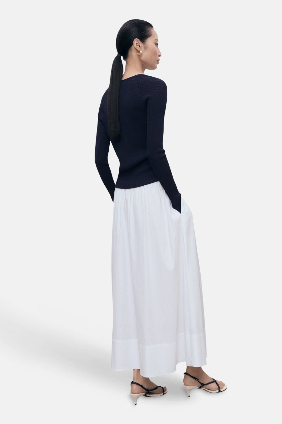 Pull met ronde hals - blauw - MANGO - 3