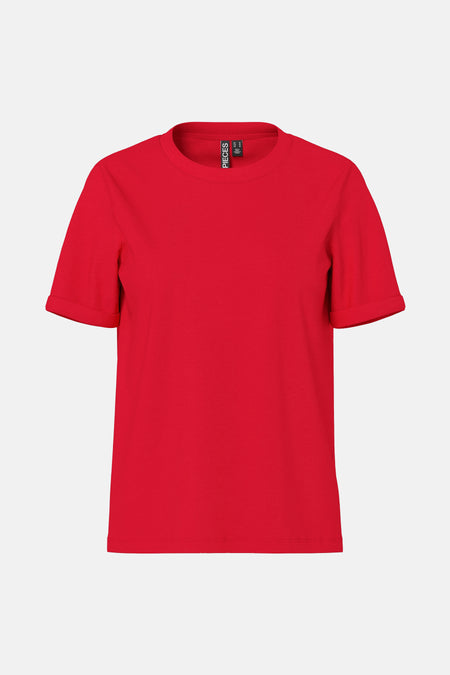 Top (korte mouwen) Rood - PIECES®