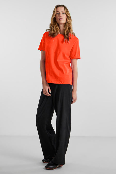 Top (korte mouwen) Oranje - PIECES®