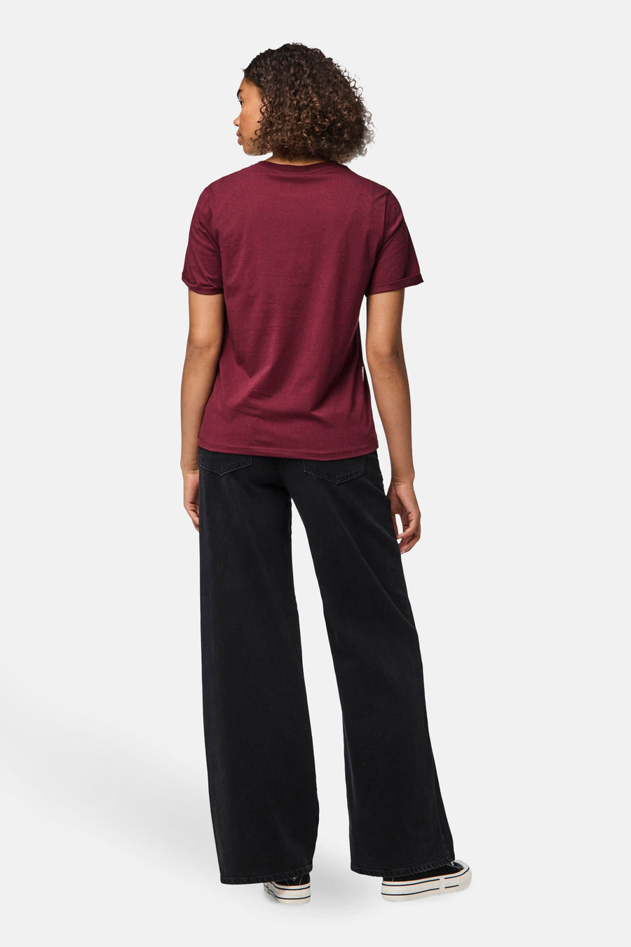 T-shirt met korte mouwen - Bordeaux - PIECES®