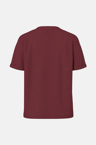 T-shirt met korte mouwen - Bordeaux - PIECES®