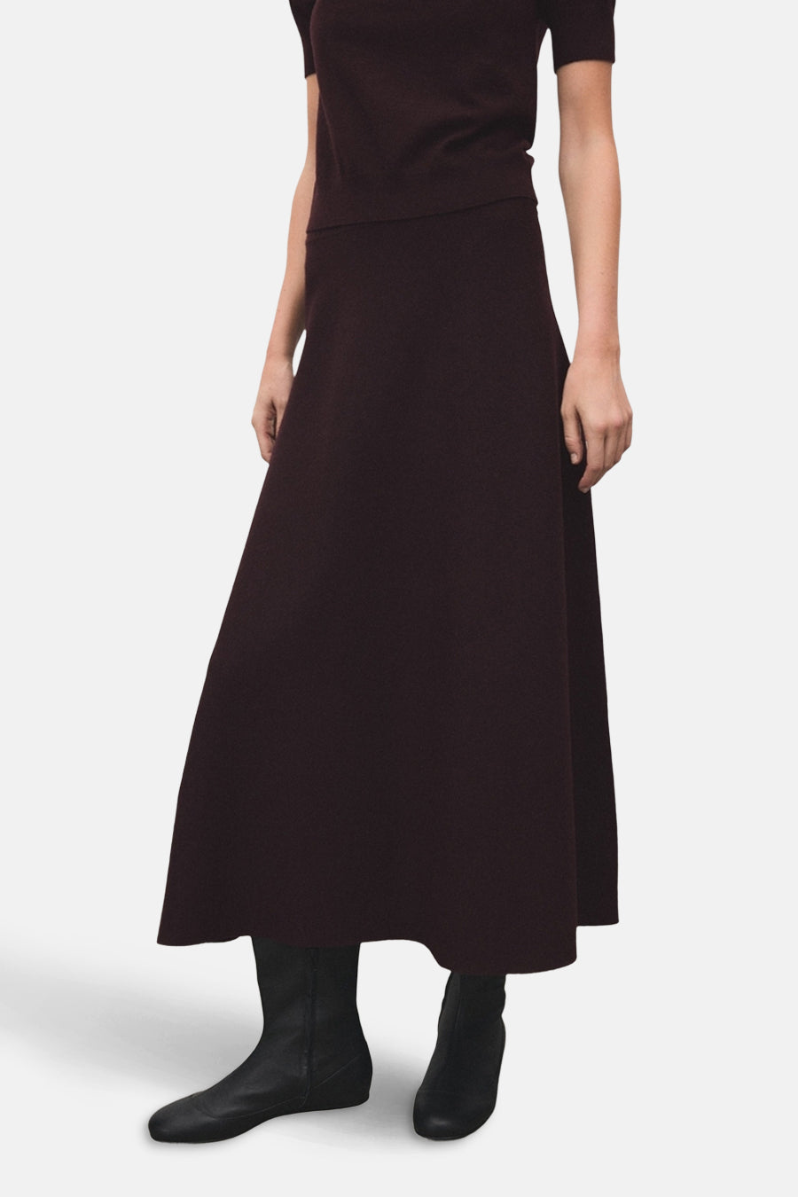 Lange rok - bordeaux - MANGO