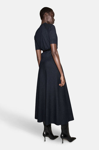 Lange rok - blauw - MANGO