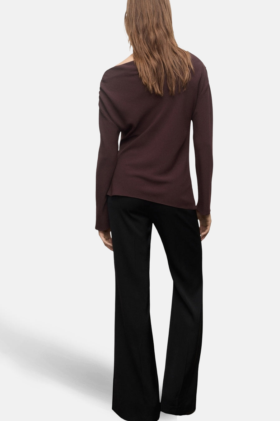 Blouse met lange mouwen - bruin - MANGO