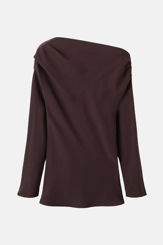 Blouse met lange mouwen - bruin - MANGO