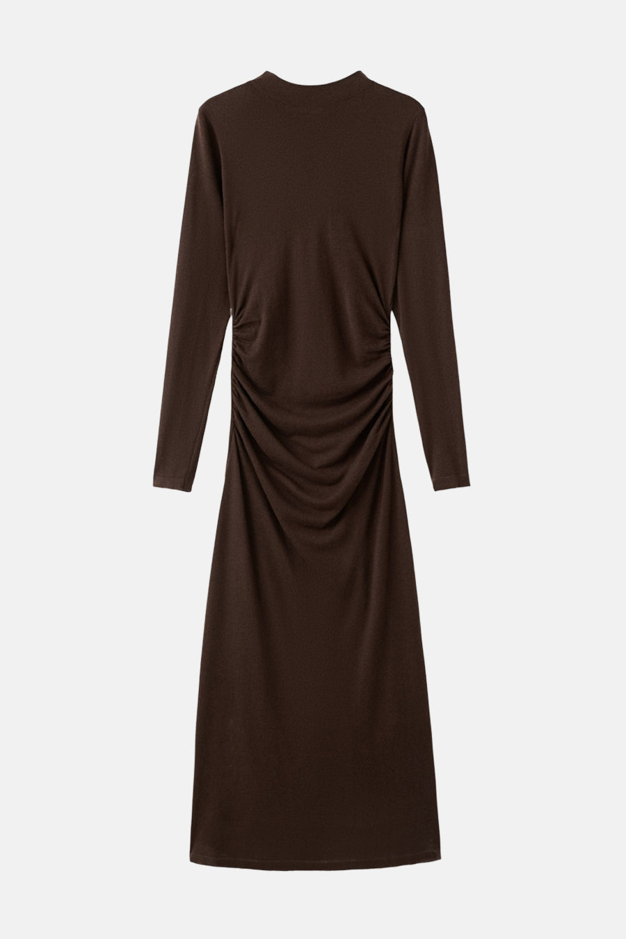 Robe à manches longues - brun - MANGO