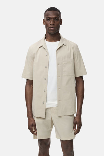 Hemd met korte mouwen - beige