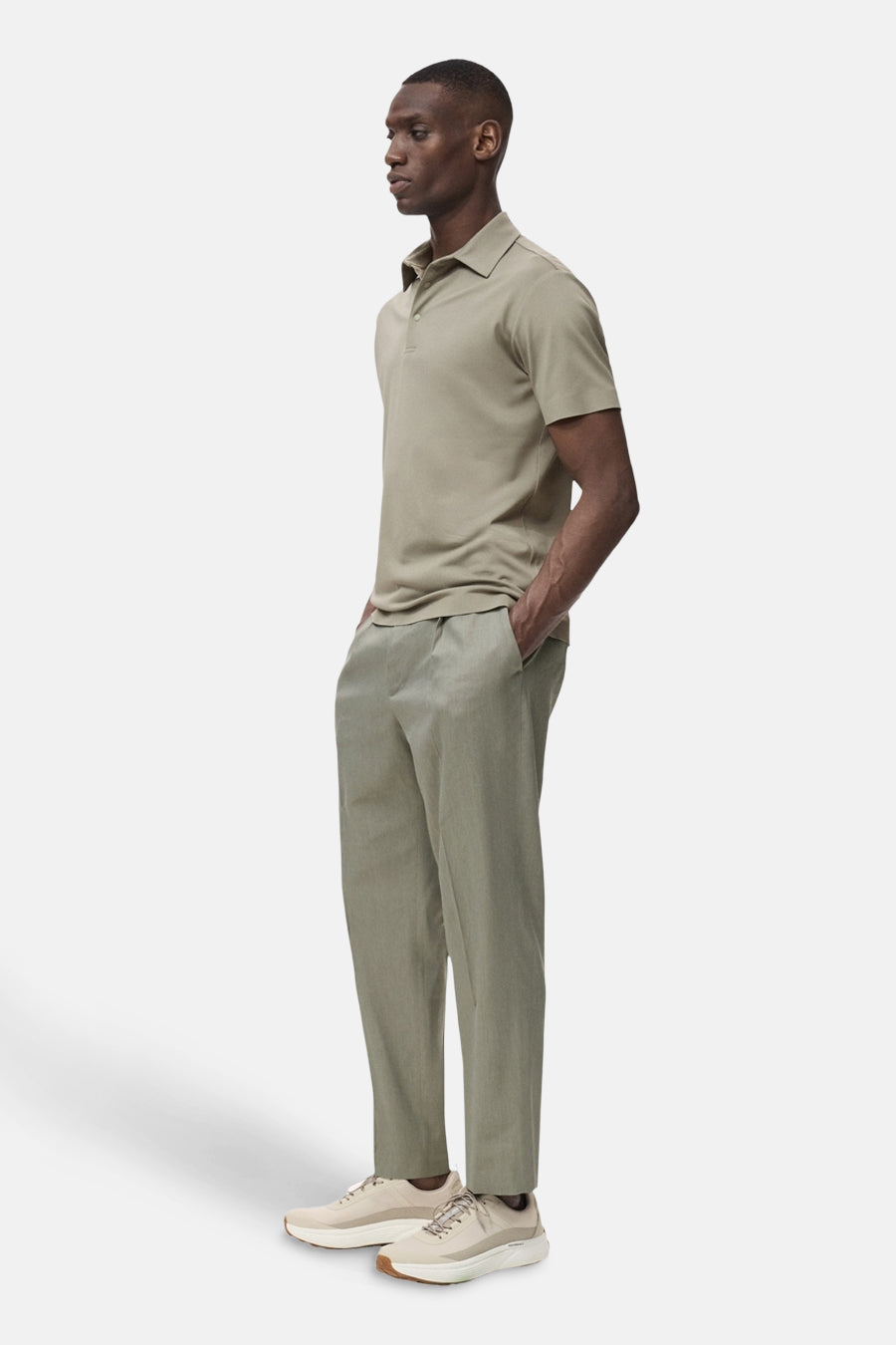 Polo met korte mouwen - Kaki - MANGO