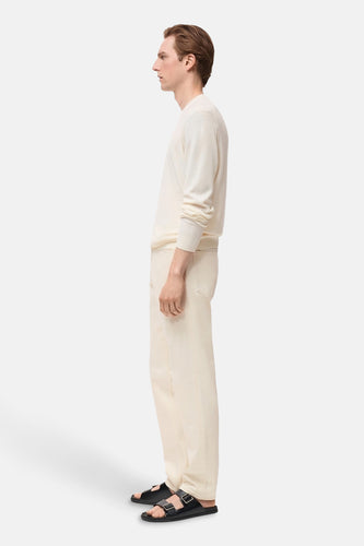 Pull met ronde hals - ecru - MANGO