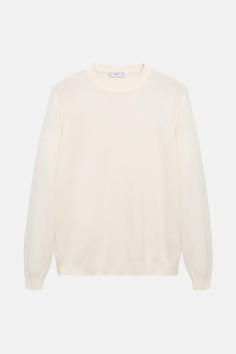 Pull met ronde hals - ecru - MANGO