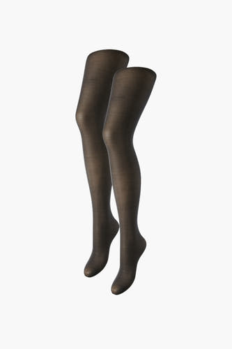 Panties noires de PIECES®, avec une subtile texture.