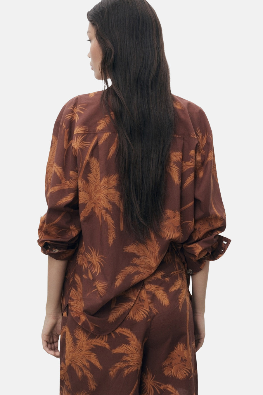 Hemd met lange mouwen - Bruin - MANGO - 3