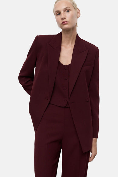 Blazer Bordeaux - MANGO