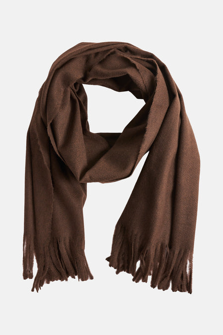 Wintersjaals bruin - MANGO