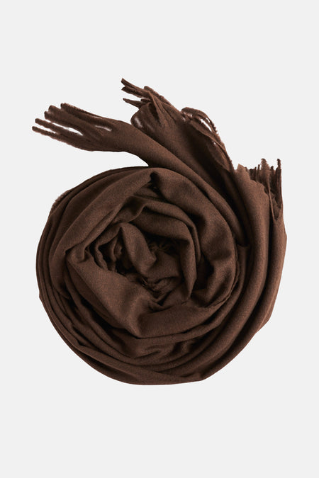 Wintersjaals bruin - MANGO