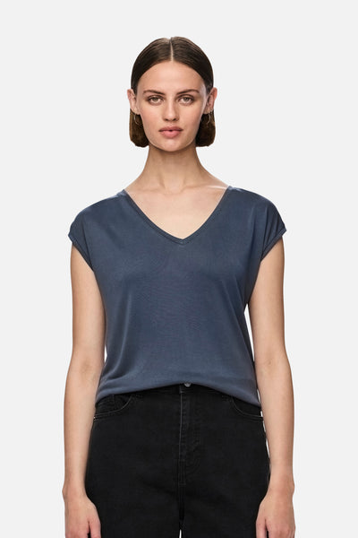 T-shirt (manches courtes) Bleu - PIECES®