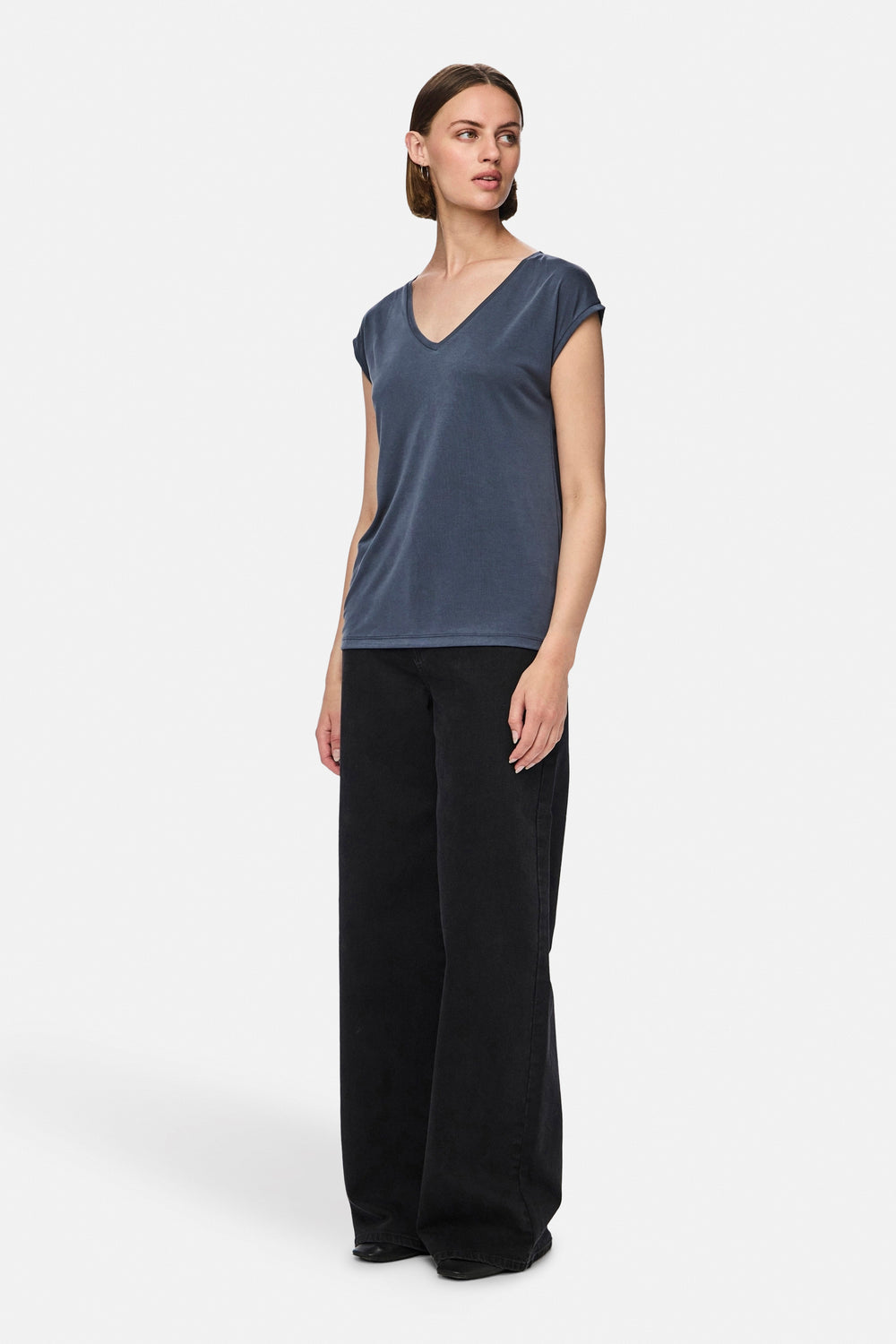 T-shirt (manches courtes) Bleu - PIECES®