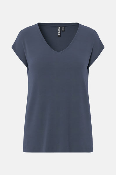 T-shirt (manches courtes) Bleu - PIECES®