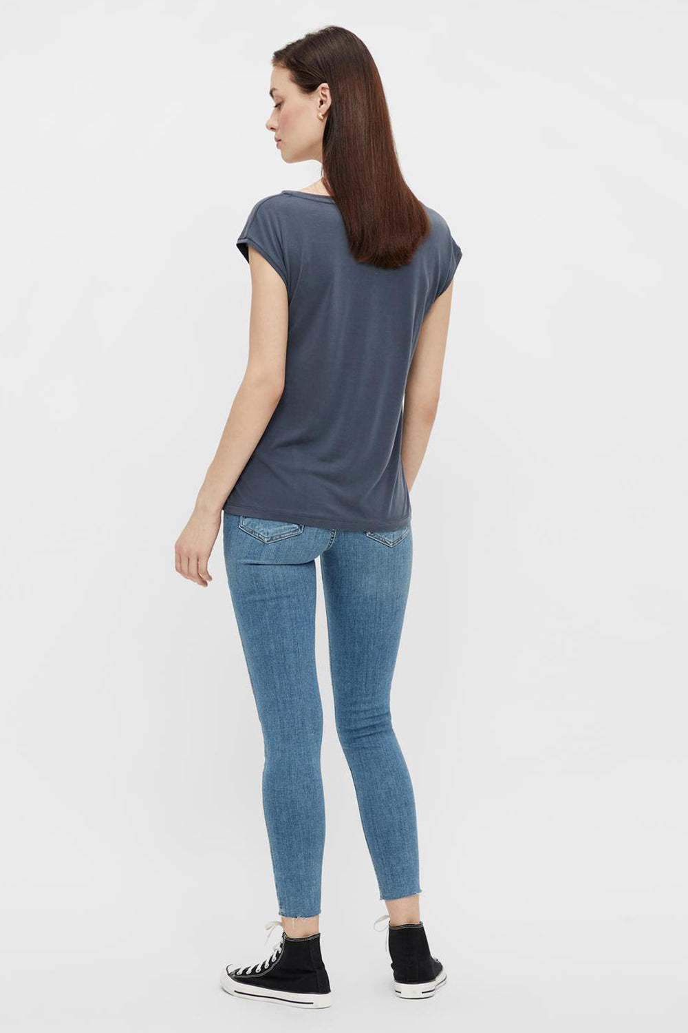 T-shirt (manches courtes) Bleu - PIECES®