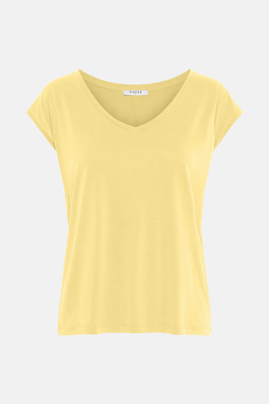 T-shirt (korte mouwen) Geel - PIECES®