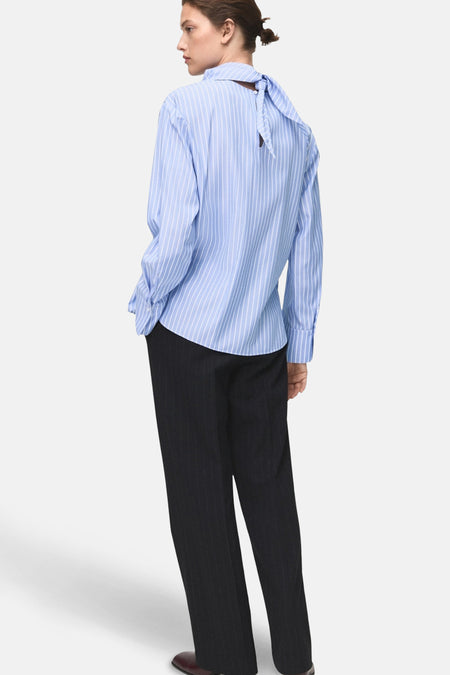 Blouse met lange mouwen - blauw