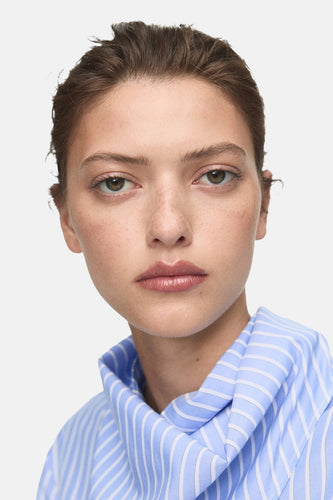 Blouse à manches longues - bleu - MANGO - 6