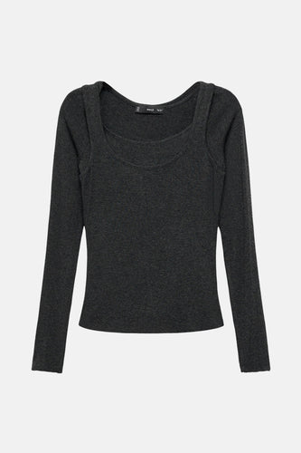 T-shirt met lange mouwen - grijs