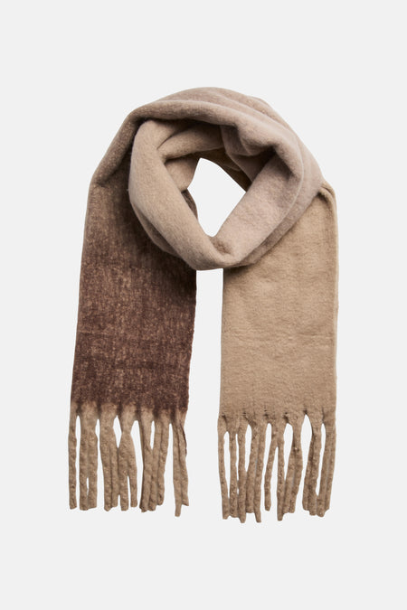 Wintersjaals bruin - PIECES®