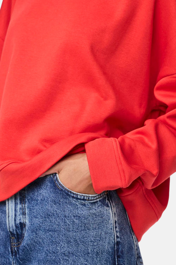 Sweater met ronde hals Rood - PIECES®