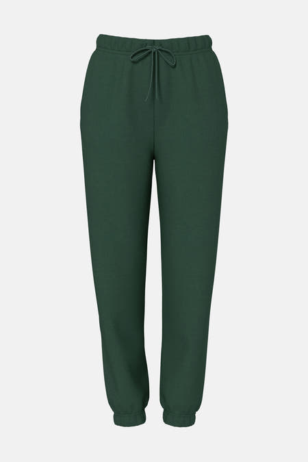 Groene joggingbroek van PIECES® met trekkoord in de tailleband.