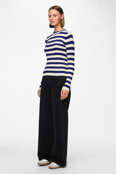 PCCRISTA LS O-NECK KNIT NOOS BC