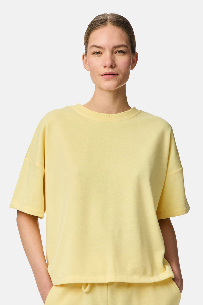 Top (korte mouwen) Geel - PIECES®