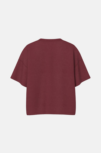 T-shirt met korte mouwen - Bordeaux