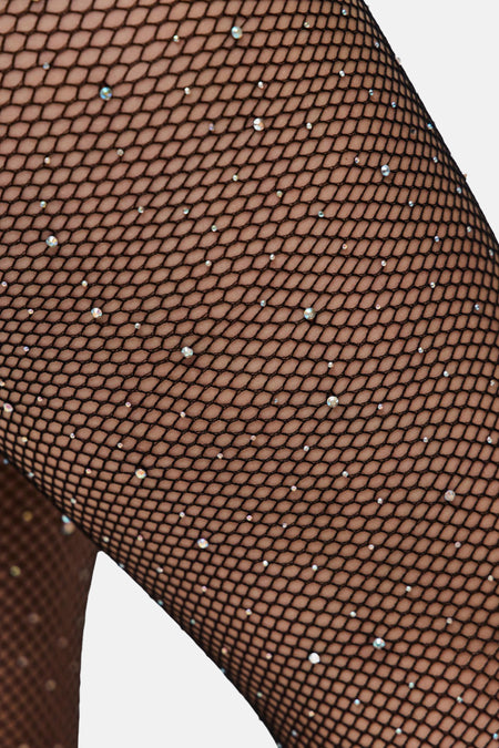 PCCLAIRE FISHNET GLITTER TIGHTS NOOS