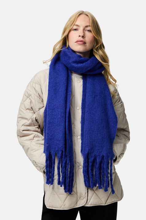 Wintersjaals Blauw - PIECES®