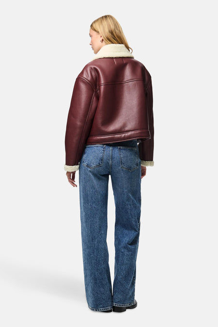 PCJANELLE SHORT JACKET W. FUR