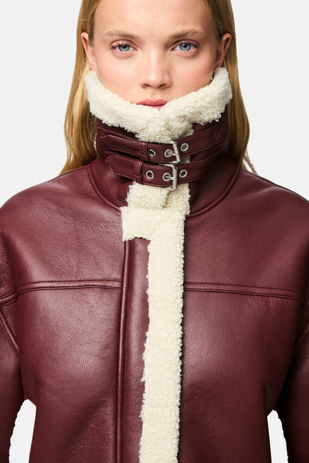 PCJANELLE SHORT JACKET W. FUR