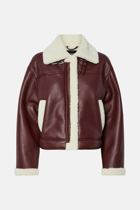 PCJANELLE SHORT JACKET W. FUR