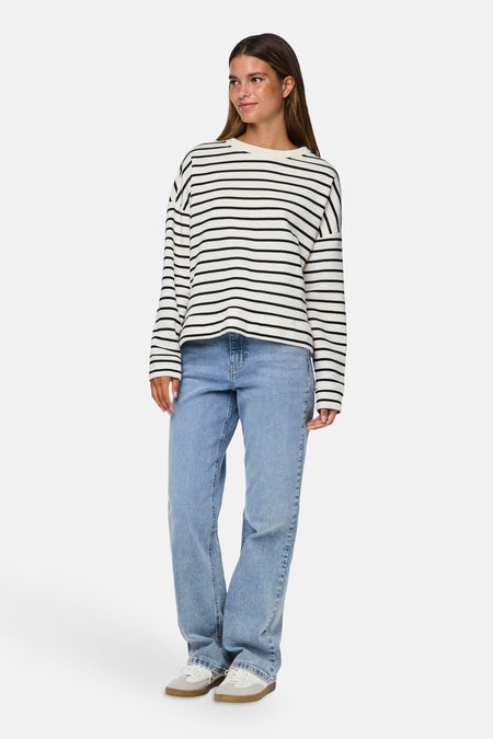 Sweater met ronde hals Wit - PIECES®