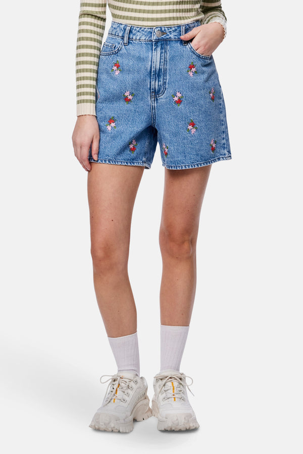 Short Light blue denim - PIECES®